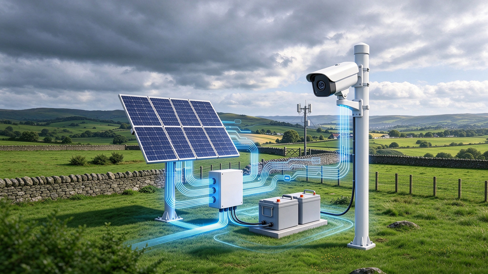 Cómo instalar CCTV solar en zonas remotas