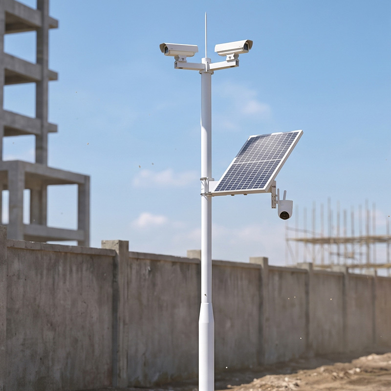 CCTV solar para obras: energía, montaje y reubicación