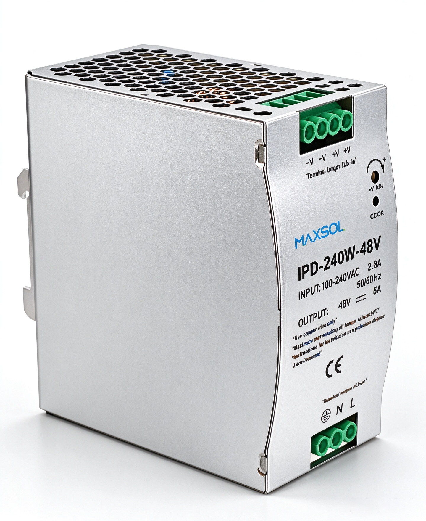 Fuente de alimentación industrial de 48V y 240W para riel DIN